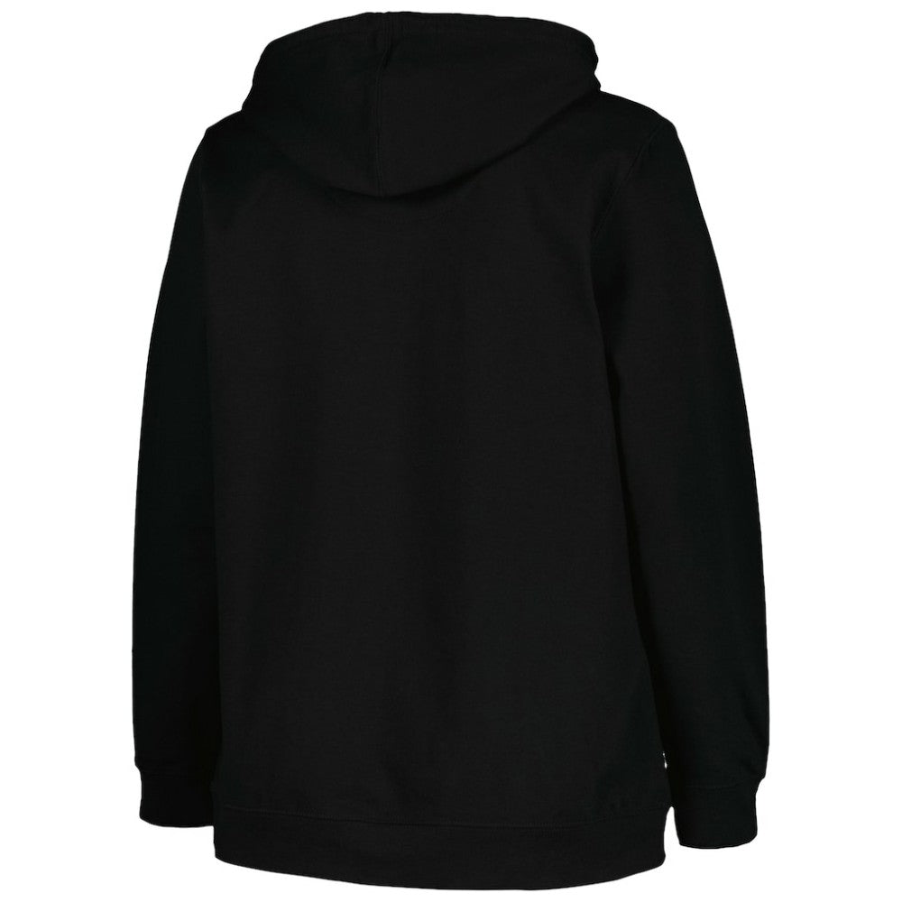Boston Bruins Profile Women's Plus Size Arch Over Logo Pullover Hoodie - Black | US 200745703