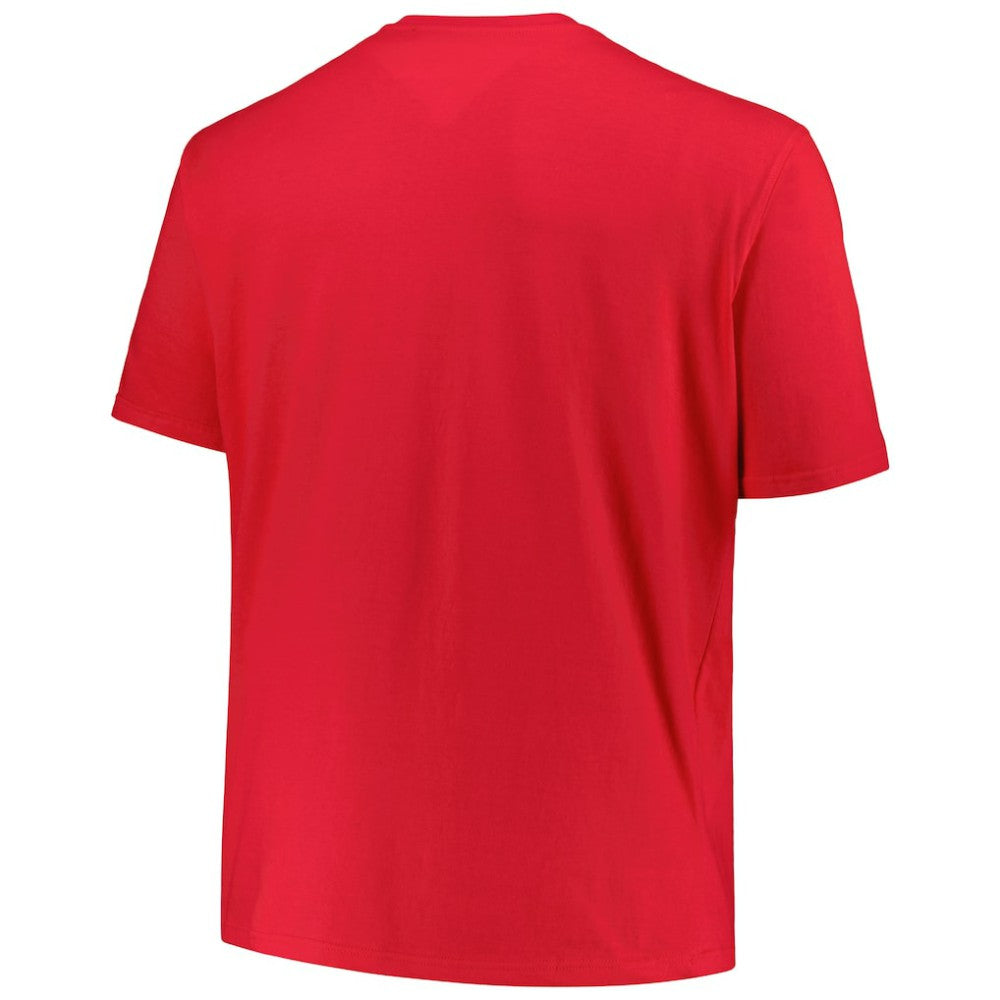 New Jersey Devils Profile Big & Tall Arch Over Logo T-Shirt - Red | US 200745706