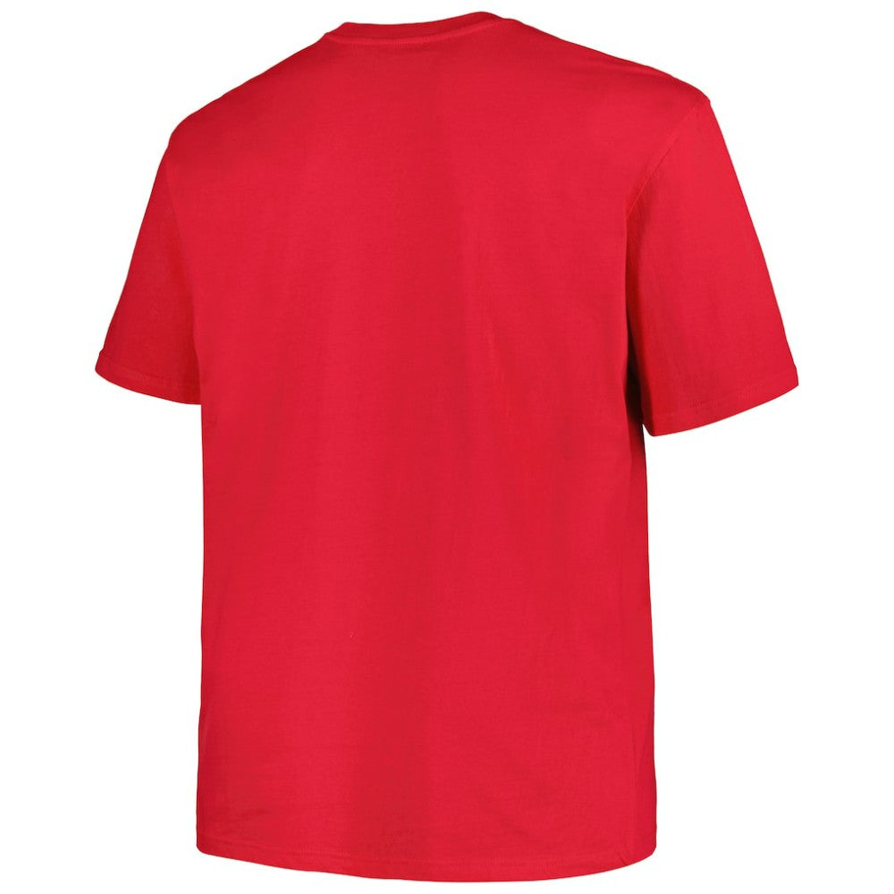 Washington Capitals Profile Big & Tall Arch Over Logo T-Shirt - Red | US 200745707