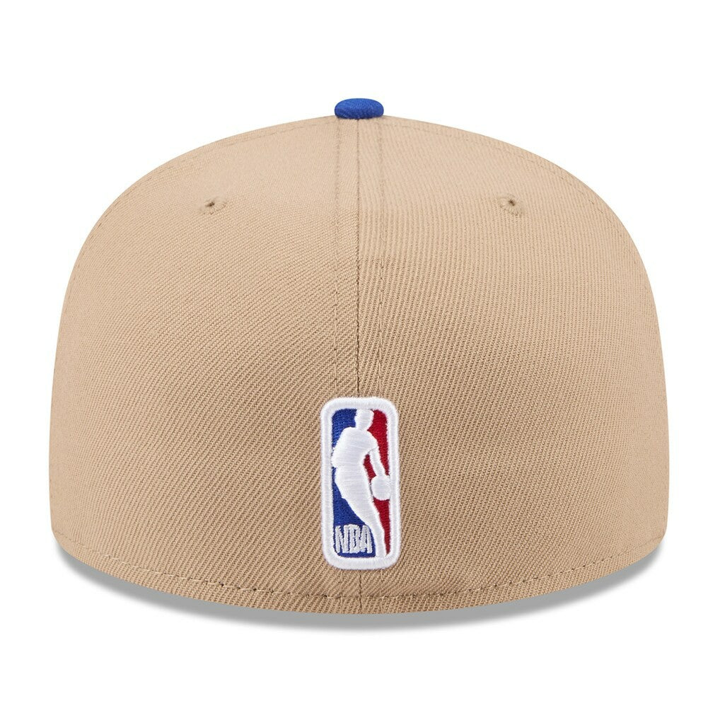 Philadelphia 76ers 2024 NBA Draft 59FIFTY Fitted Hat Tan/Royal - New Era
