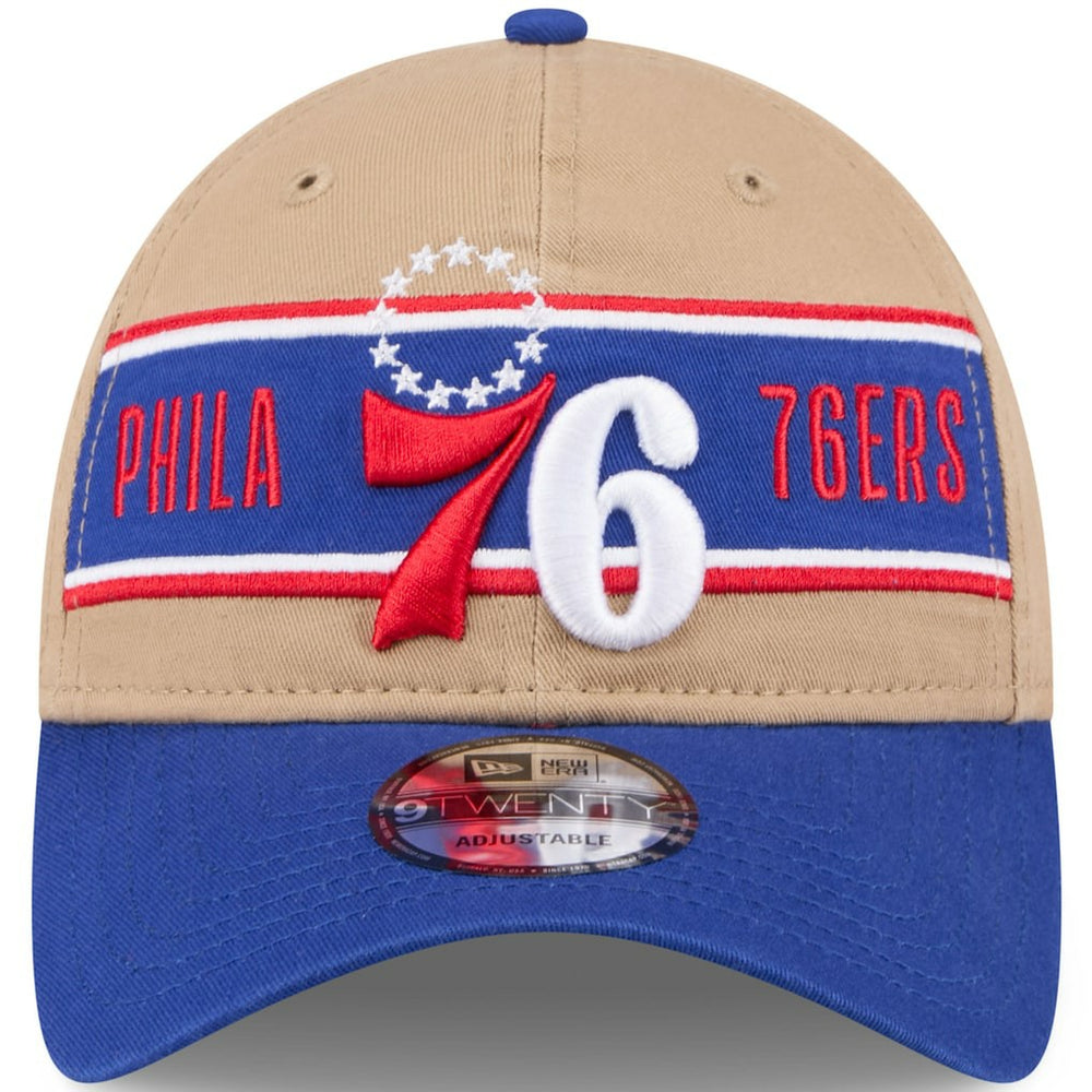 Philadelphia 76ers 2024 NBA Draft 9TWENTY Adjustable Hat Tan/Royal - New Era