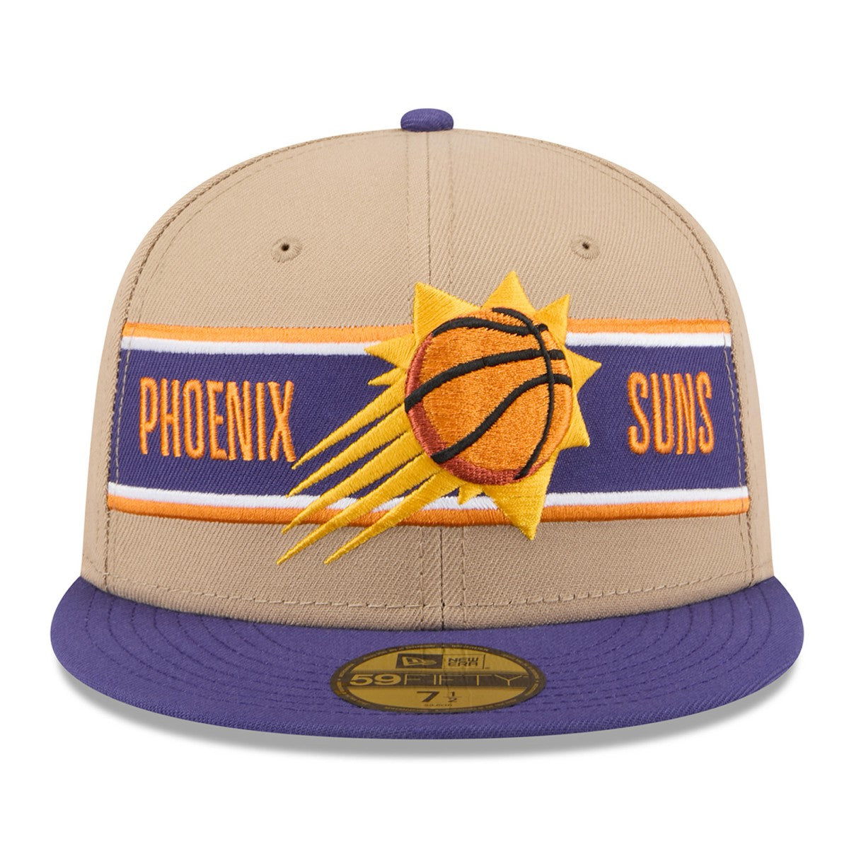 Phoenix Suns 2024 NBA Draft 59FIFTY Fitted Hat Tan/Purple - New Era