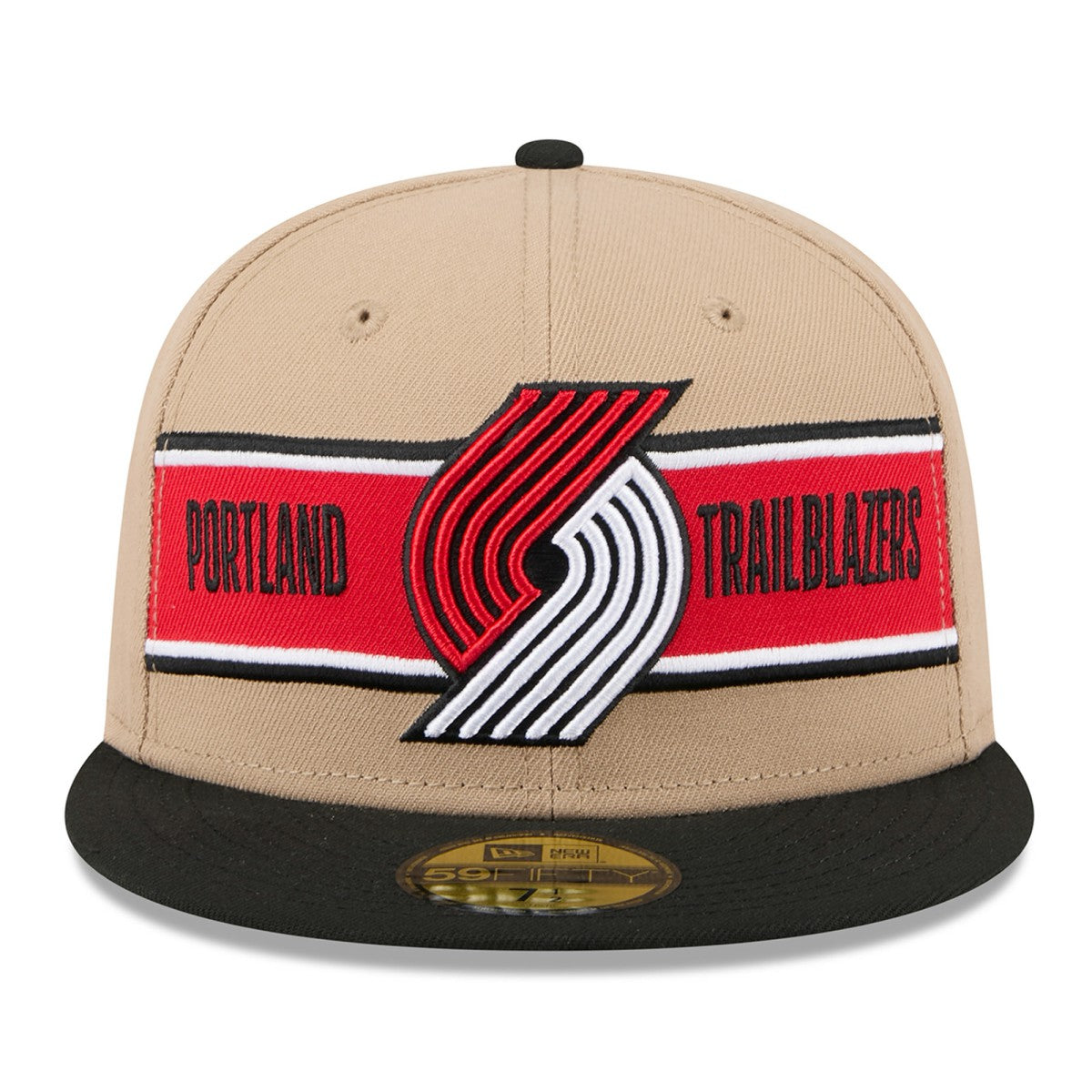 Portland Trail Blazers 2024 NBA Draft 59FIFTY Fitted Hat Tan/Black - New Era