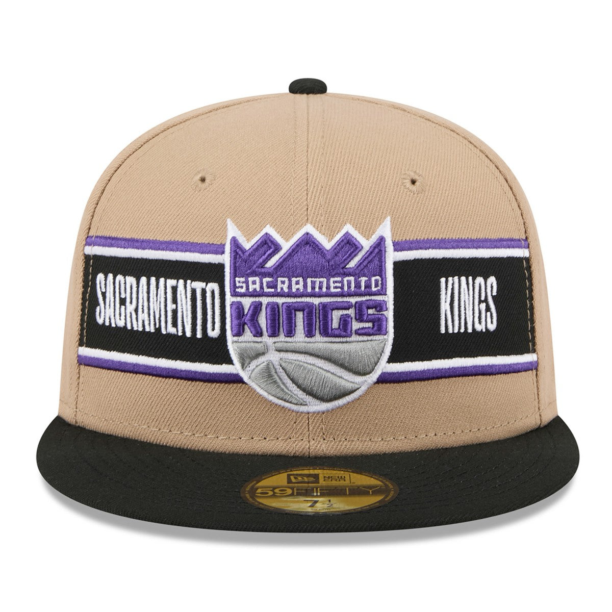 Sacramento Kings 2024 NBA Draft 59FIFTY Fitted Hat Tan/Black - New Era