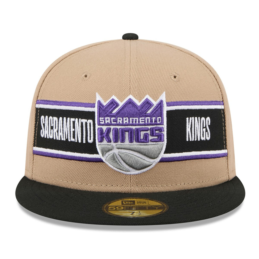 Sacramento Kings 2024 NBA Draft 59FIFTY Fitted Hat Tan/Black - New Era