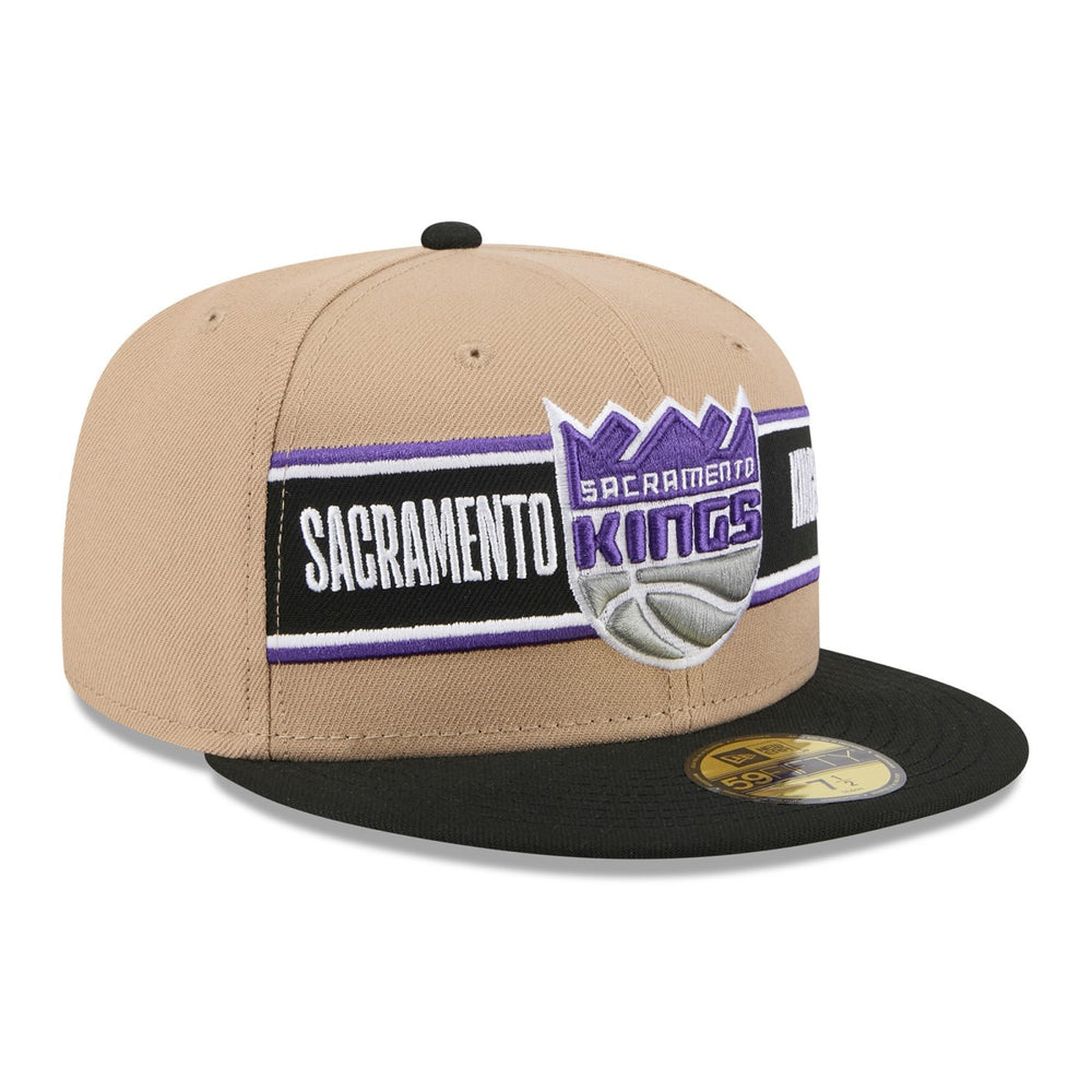 Sacramento Kings 2024 NBA Draft 59FIFTY Fitted Hat Tan/Black - New Era