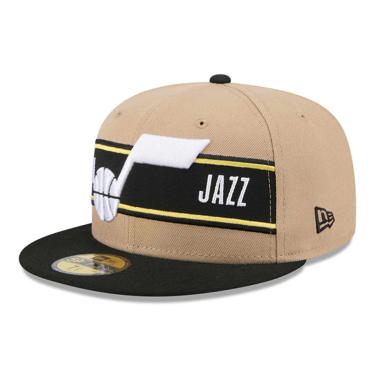 Utah Jazz 2024 NBA Draft 59FIFTY Fitted Hat Tan/Black - New Era