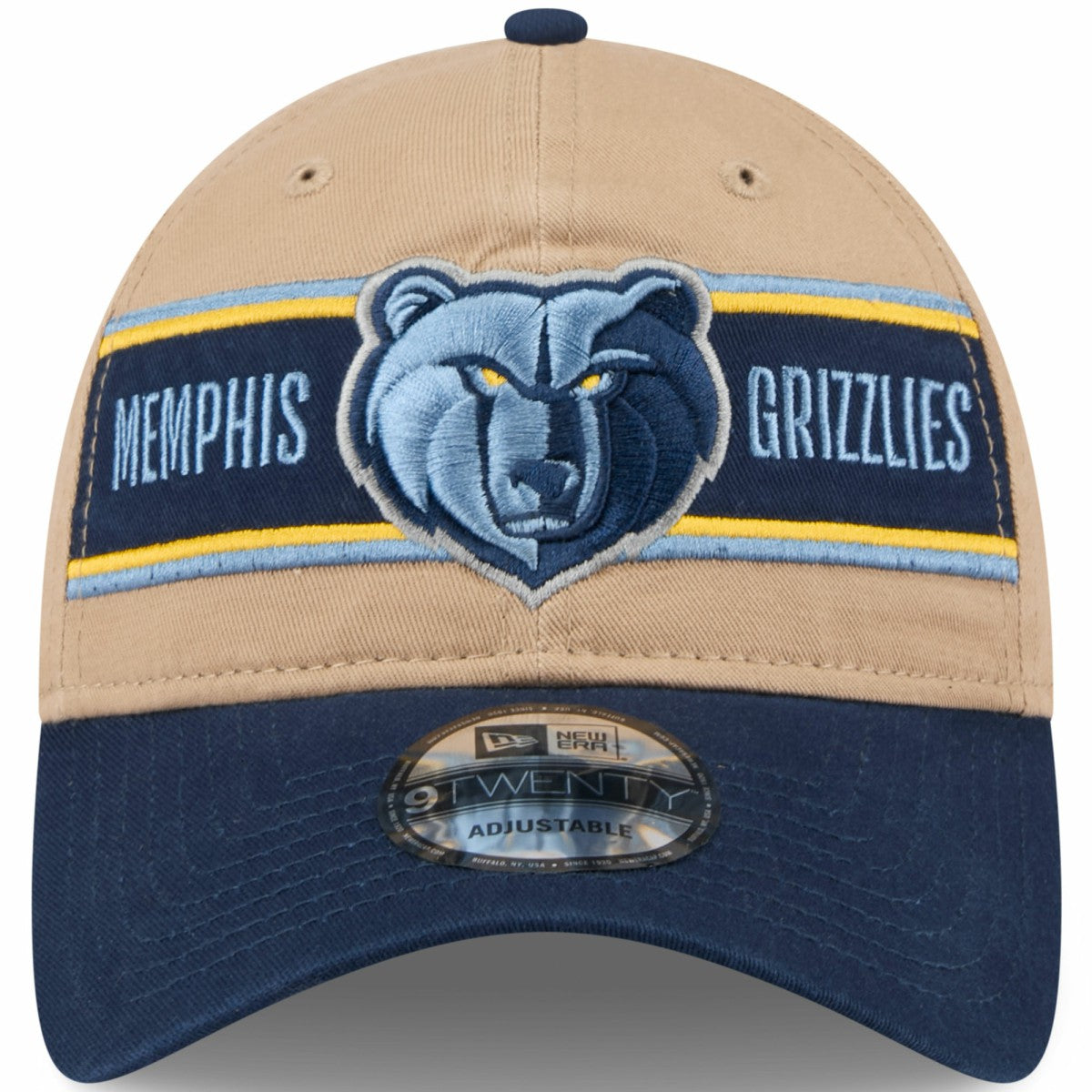 Memphis Grizzlies 2024 NBA Draft 9TWENTY Adjustable Hat Tan/Navy - New Era