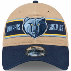 Memphis Grizzlies 2024 NBA Draft 9TWENTY Adjustable Hat Tan/Navy - New Era