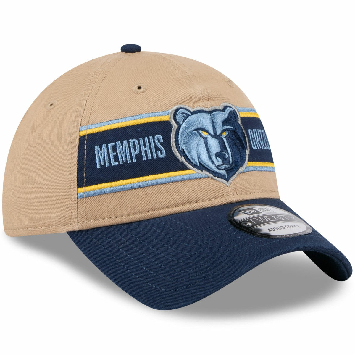 Memphis Grizzlies 2024 NBA Draft 9TWENTY Adjustable Hat Tan/Navy - New Era