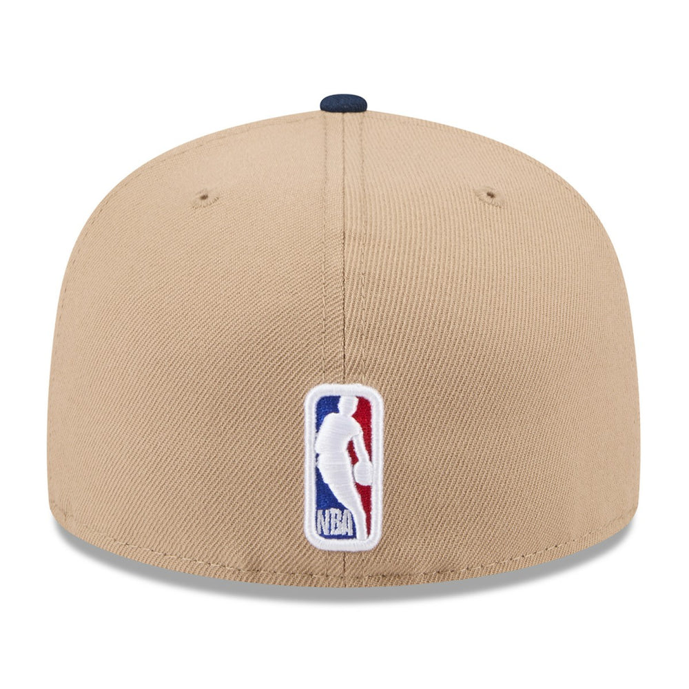 Memphis Grizzlies 2024 NBA Draft 59FIFTY Fitted Hat Tan/Navy - New Era