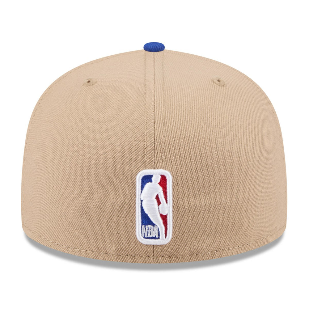 New York Knicks 2024 NBA Draft 59FIFTY Fitted Hat Tan/Blue - New Era