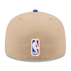 New York Knicks 2024 NBA Draft 59FIFTY Fitted Hat Tan/Blue - New Era