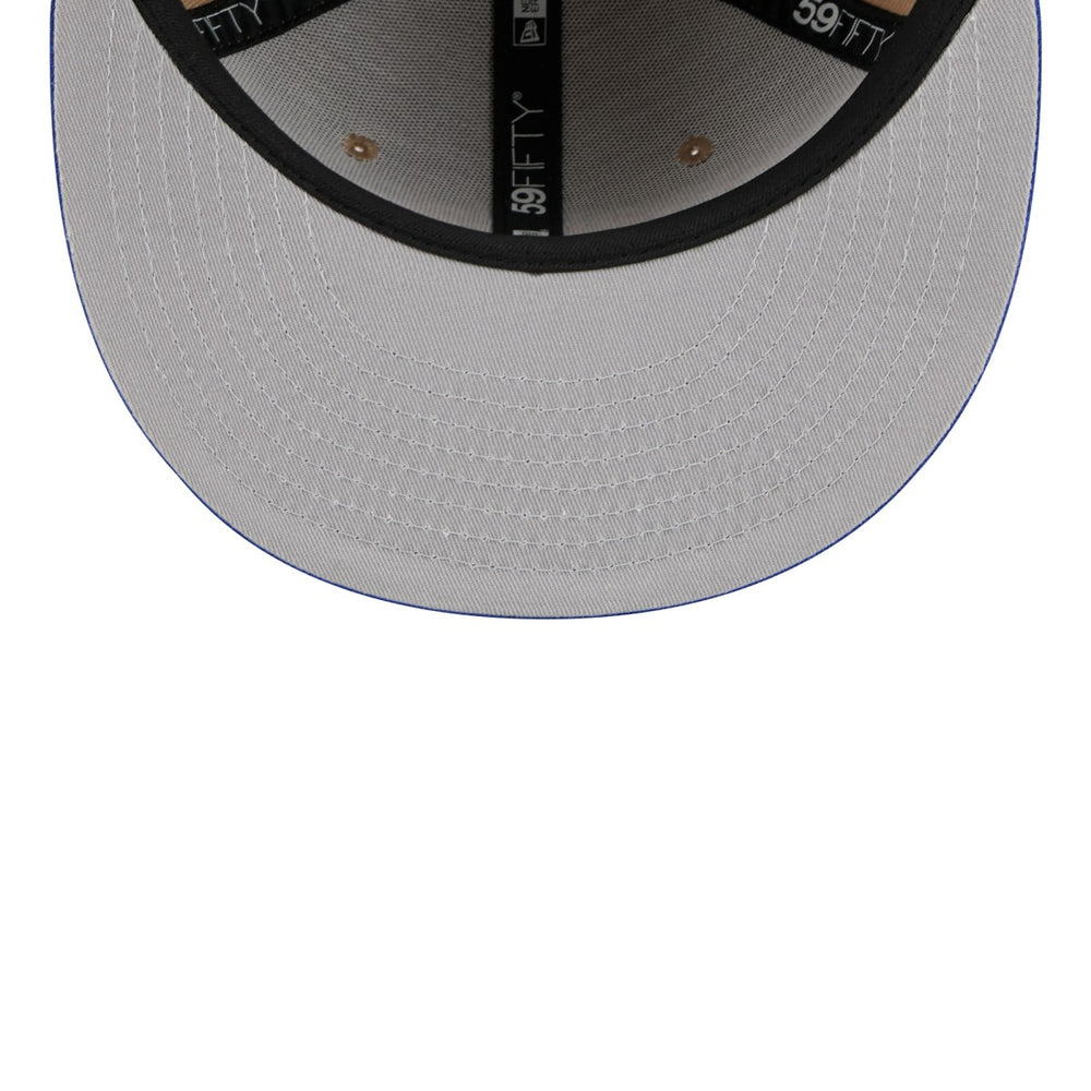 New York Knicks 2024 NBA Draft 59FIFTY Fitted Hat Tan/Blue - New Era