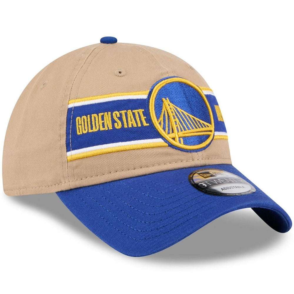 Golden State Warriors 2024 NBA Draft 9TWENTY Adjustable Hat Tan/Royal - New Era
