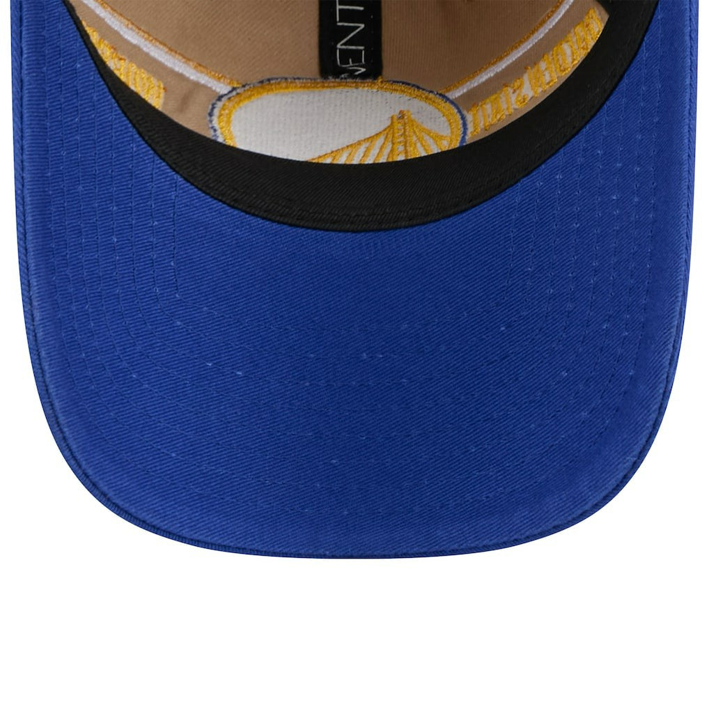 Golden State Warriors 2024 NBA Draft 9TWENTY Adjustable Hat Tan/Royal - New Era