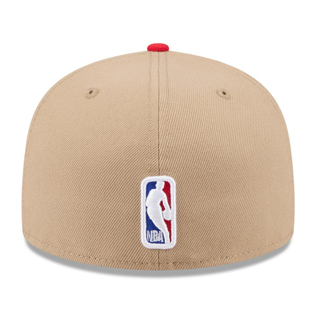 Chicago Bulls 2024 NBA Draft 59FIFTY Fitted Hat Tan/Red - New Era
