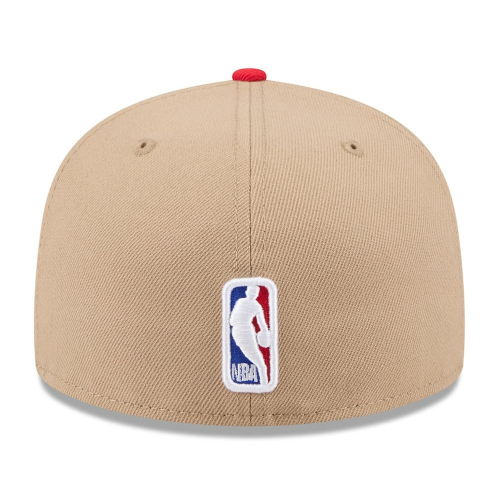 Chicago Bulls 2024 NBA Draft 59FIFTY Fitted Hat Tan/Red - New Era