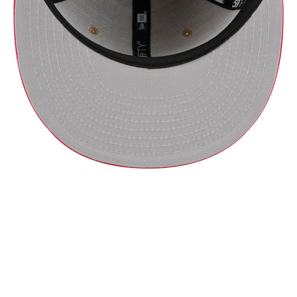 Chicago Bulls 2024 NBA Draft 59FIFTY Fitted Hat Tan/Red - New Era