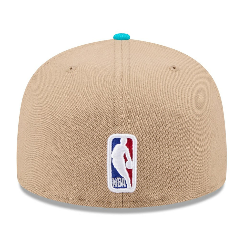 Charlotte Hornets 2024 NBA Draft 59FIFTY Fitted Hat Tan/Teal - New Era