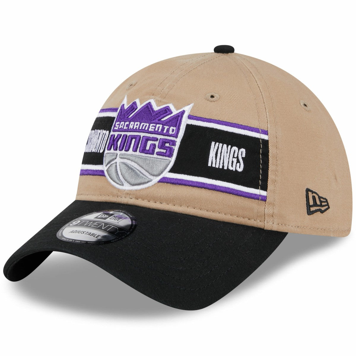 Sacramento Kings 2024 NBA Draft 9TWENTY Adjustable Hat Tan/Black - New Era