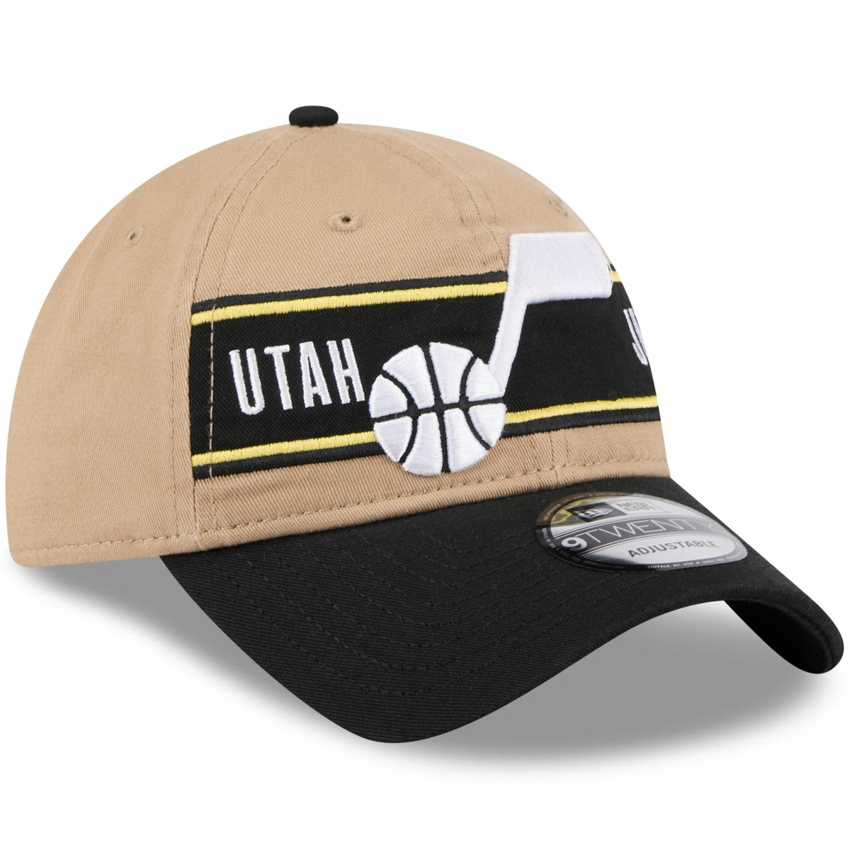 Utah Jazz 2024 NBA Draft 9TWENTY Adjustable Hat Tan/Black - New Era