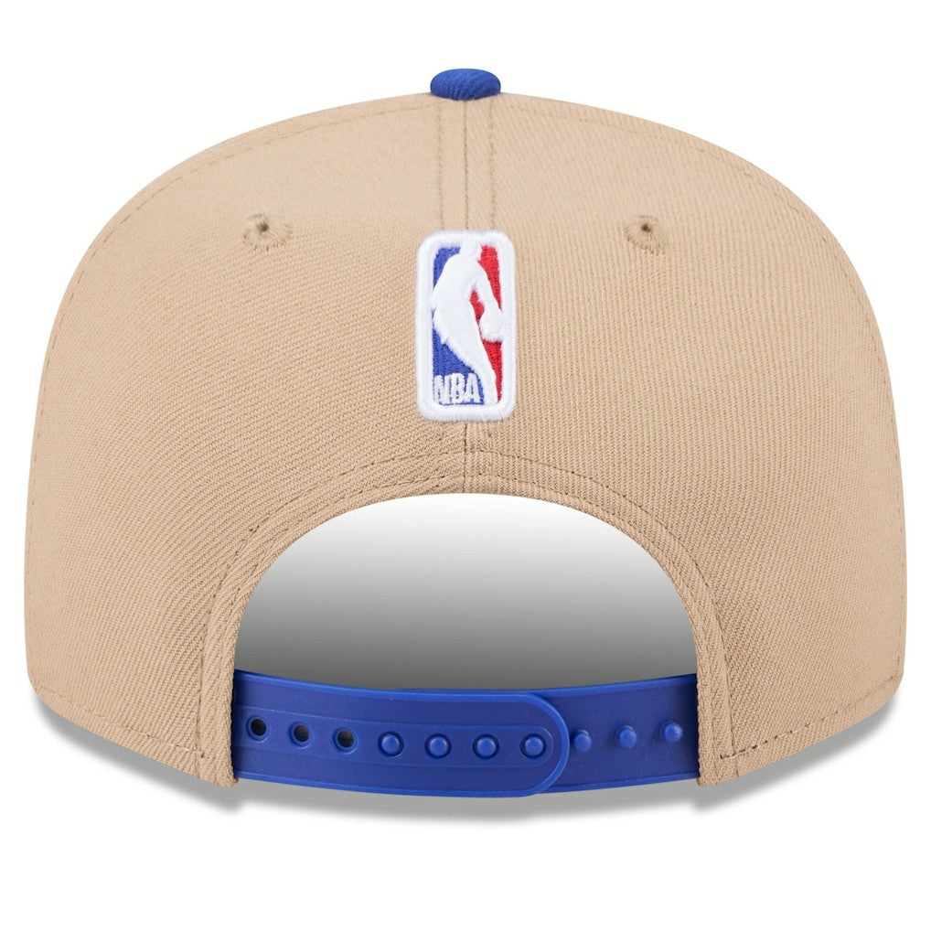 Philadelphia 76ers 2024 NBA Draft 9FIFTY Snapback Hat Tan/Royal - New Era
