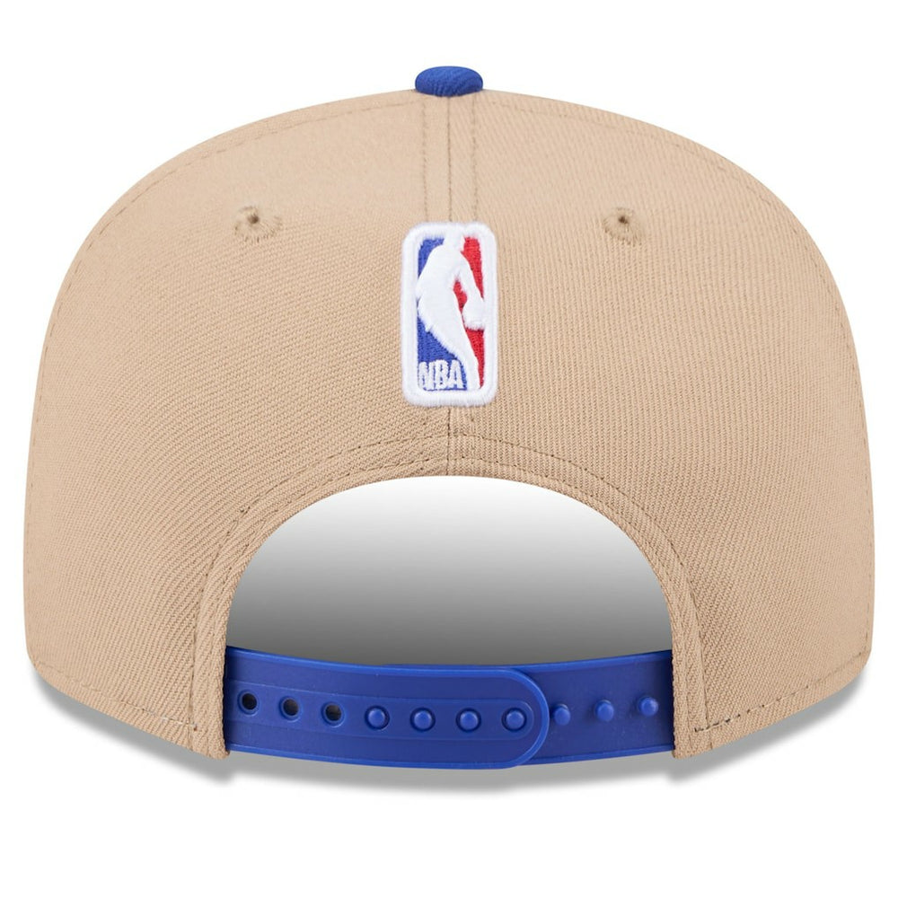 Philadelphia 76ers 2024 NBA Draft 9FIFTY Snapback Hat Tan/Royal - New Era