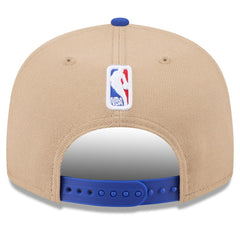 Golden State Warriors 2024 NBA Draft 9FIFTY Snapback Hat Tan/Royal - New Era