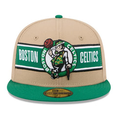 Boston Celtics 2024 NBA Draft 59FIFTY Fitted Hat Tan/Kelly Green - New Era