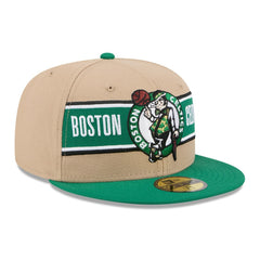 Boston Celtics 2024 NBA Draft 59FIFTY Fitted Hat Tan/Kelly Green - New Era