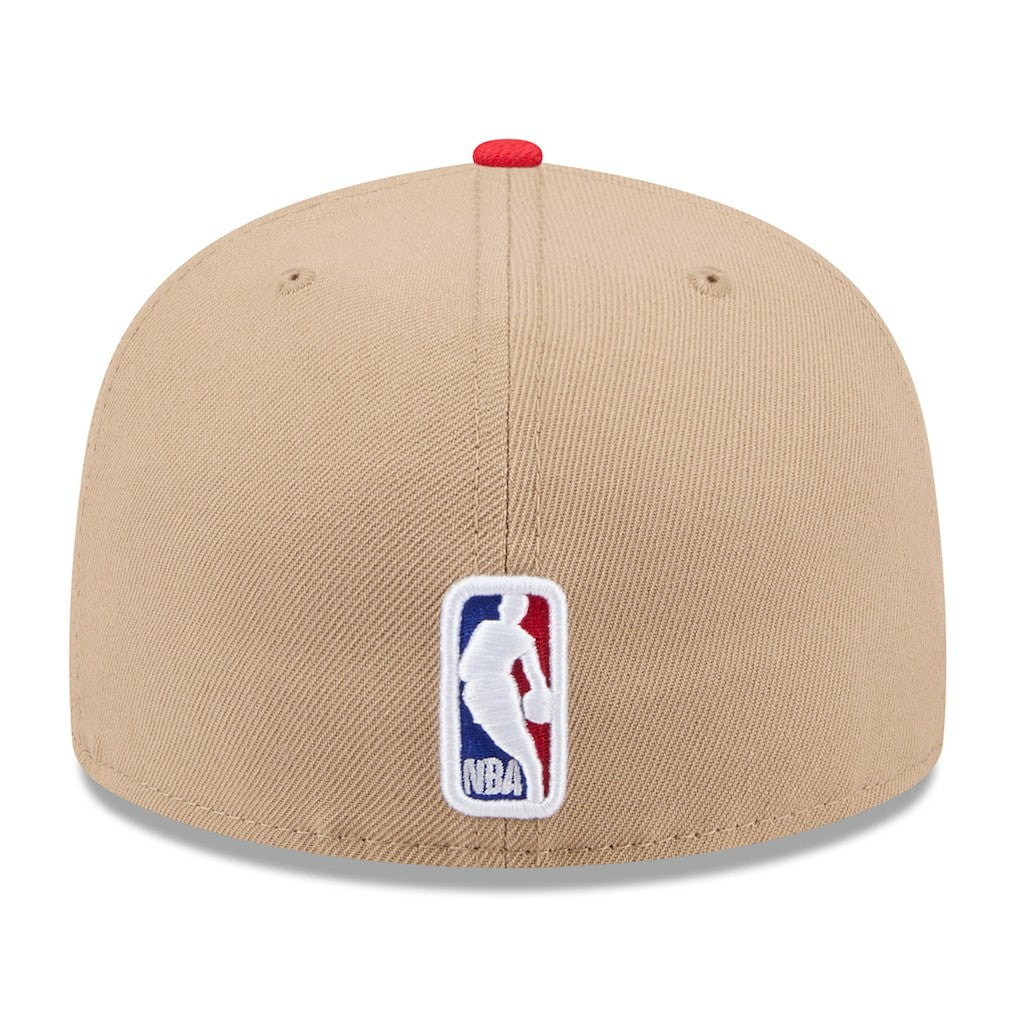 Atlanta Hawks 2024 NBA Draft 59FIFTY Fitted Hat Tan/Red - New Era