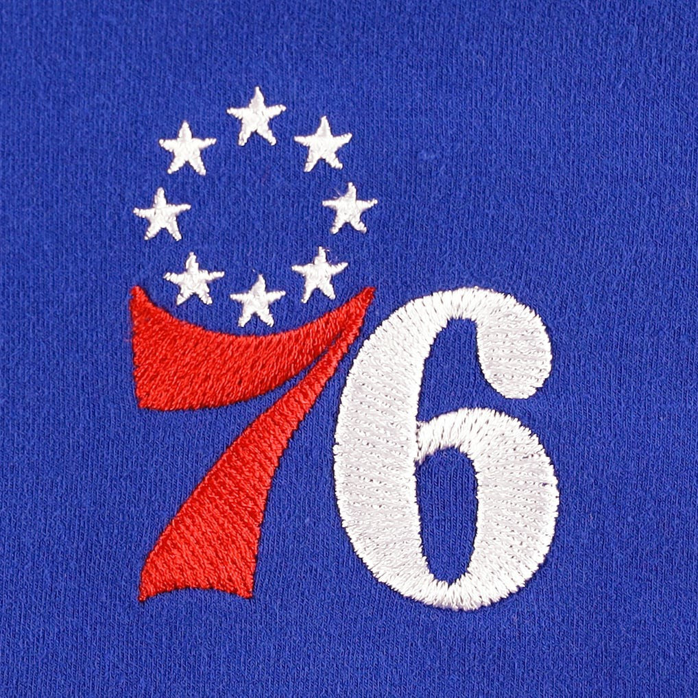 Philadelphia 76ers FISLL Unisex Multi-Language Pullover Hoodie Royal