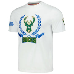 Milwaukee Bucks FISLL Unisex Heritage Crest T-Shirt White