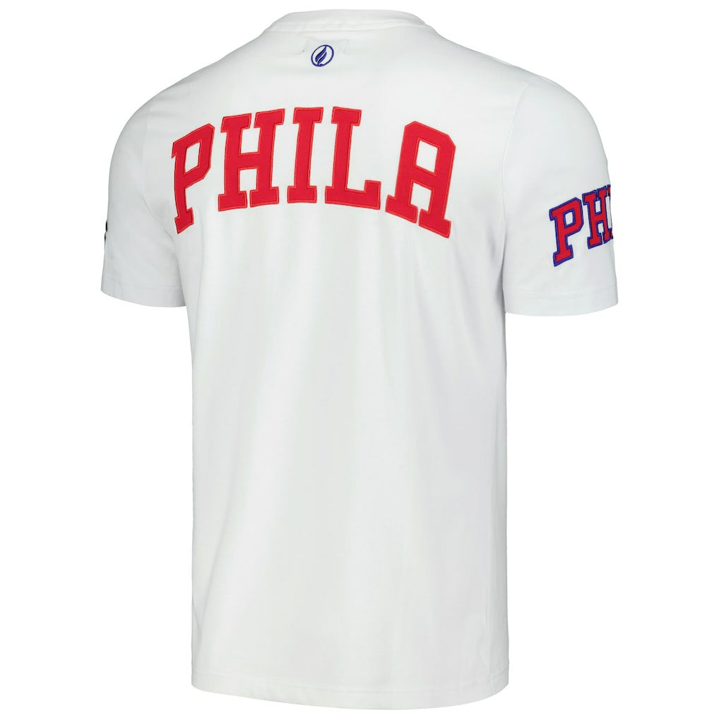 Philadelphia 76ers FISLL Unisex Heritage Crest T-Shirt White