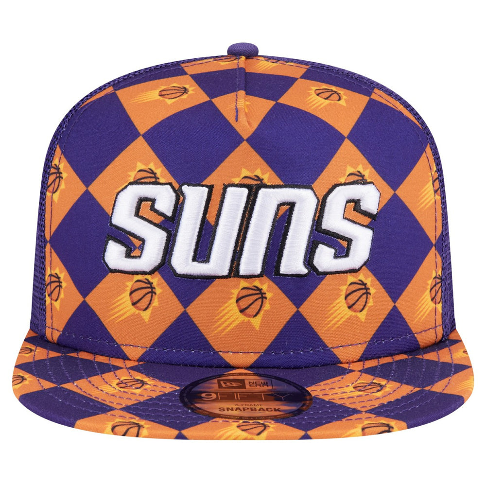 Phoenix Suns Seeing Diamonds A-Frame Trucker 9FIFTY Snapback Hat Purple - New Era