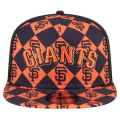 San Francisco Giants New Era Seeing Diamonds A-Frame Trucker 9FIFTY Snapback Hat - Black Hats