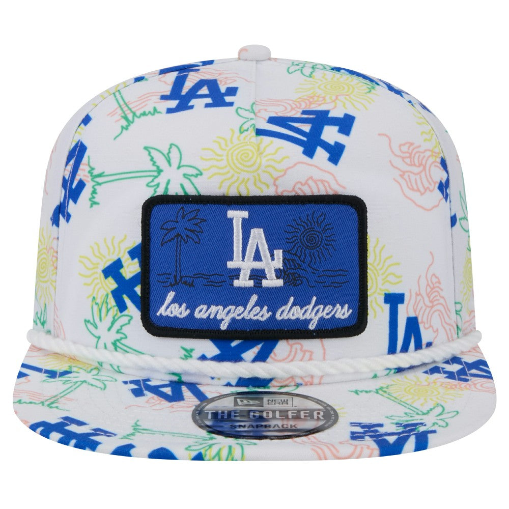 Los Angeles Dodgers New Era Islander Golfer Snapback Hat - White Hats