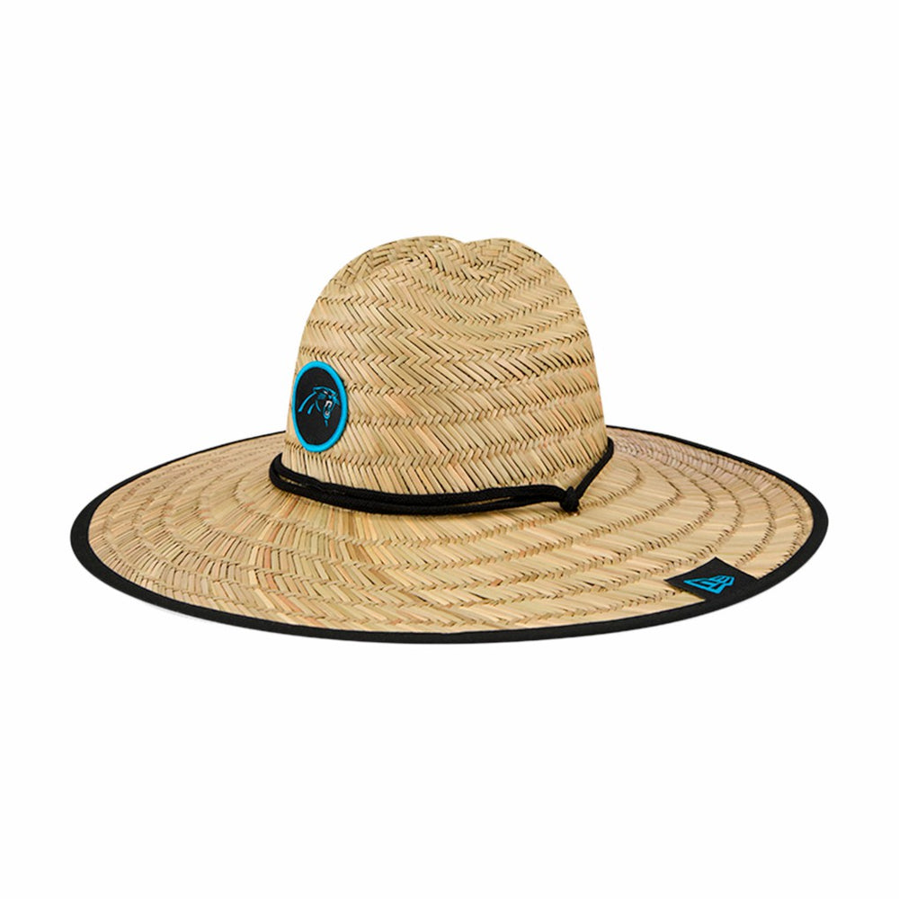 Carolina Panthers New Era NFL Training Camp Straw Lifeguard Hat - Natural Hats