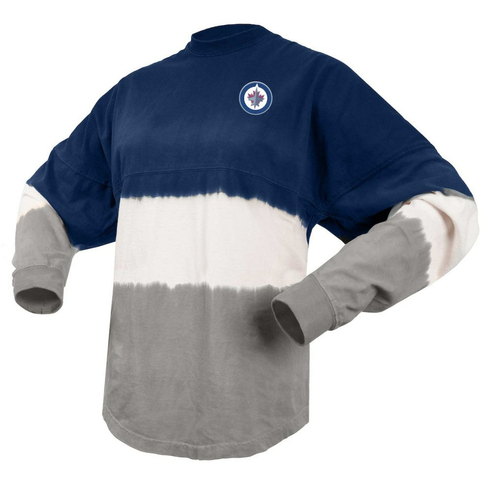 Winnipeg Jets Fanatics Women's Ombre Long Sleeve T-Shirt - Blue/Gray | US 200758421