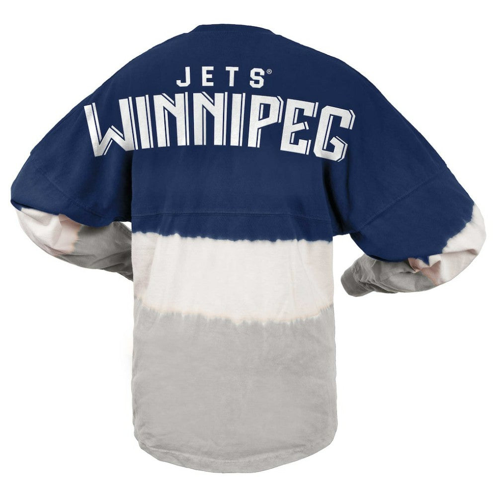 Winnipeg Jets Fanatics Women's Ombre Long Sleeve T-Shirt - Blue/Gray | US 200758421