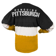 Pittsburgh Penguins Fanatics Women's Ombre Long Sleeve T-Shirt - Black/Gold | US 200758425