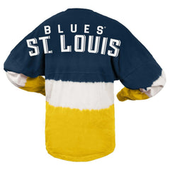 St. Louis Blues Fanatics Women's Ombre Long Sleeve T-Shirt - Navy/Gold | US 200758430