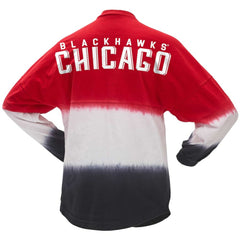 Chicago Blackhawks Fanatics Women's Ombre Long Sleeve T-Shirt - Red/Black | US 200758437