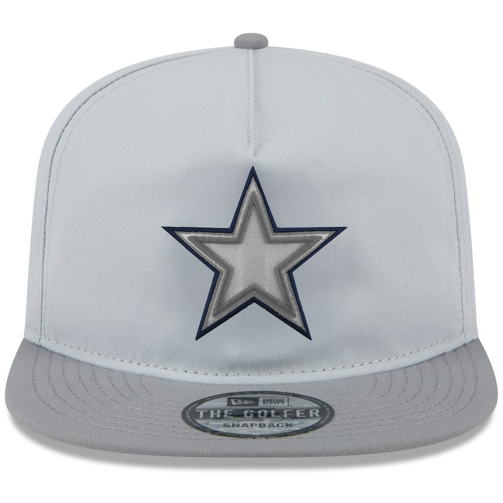 Dallas Cowboys New Era 2024 NFL Training Camp Golfer Snapback Hat - Gray Hats