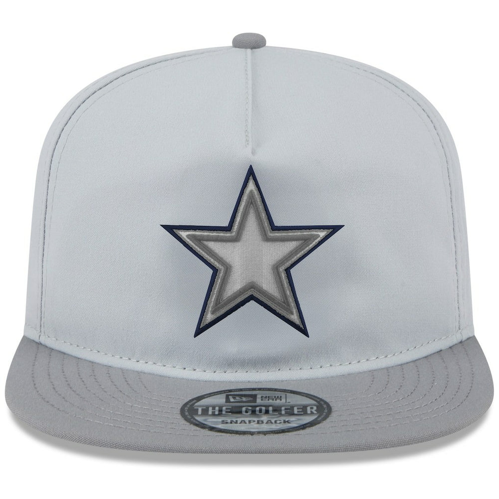 Dallas Cowboys New Era 2024 NFL Training Camp Golfer Snapback Hat - Gray Hats
