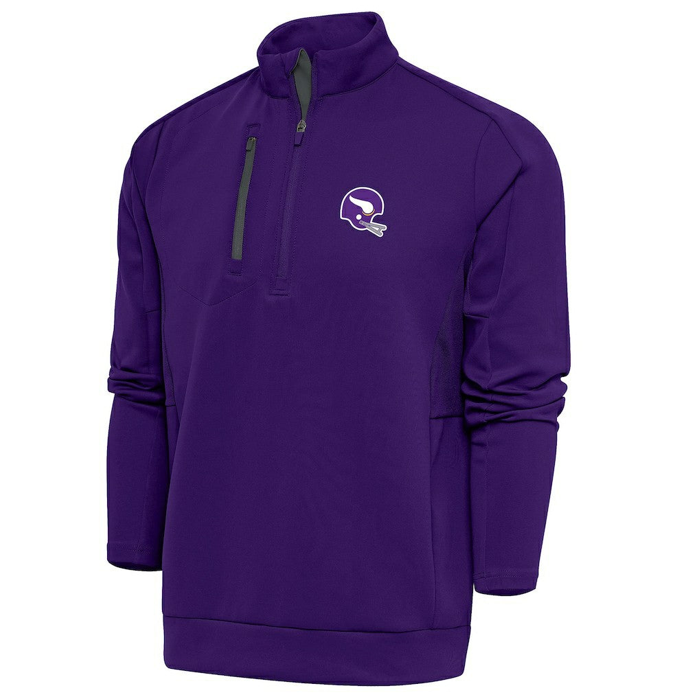 Minnesota Vikings Antigua Generation Quarter-Zip Pullover Jacket - Purple Pullover