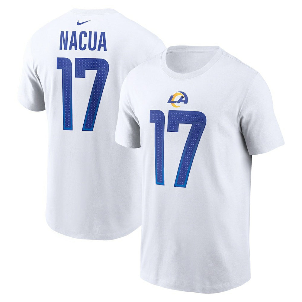 Puka Nacua Los Angeles Rams Player Name & Number T-Shirt - White T-shirts