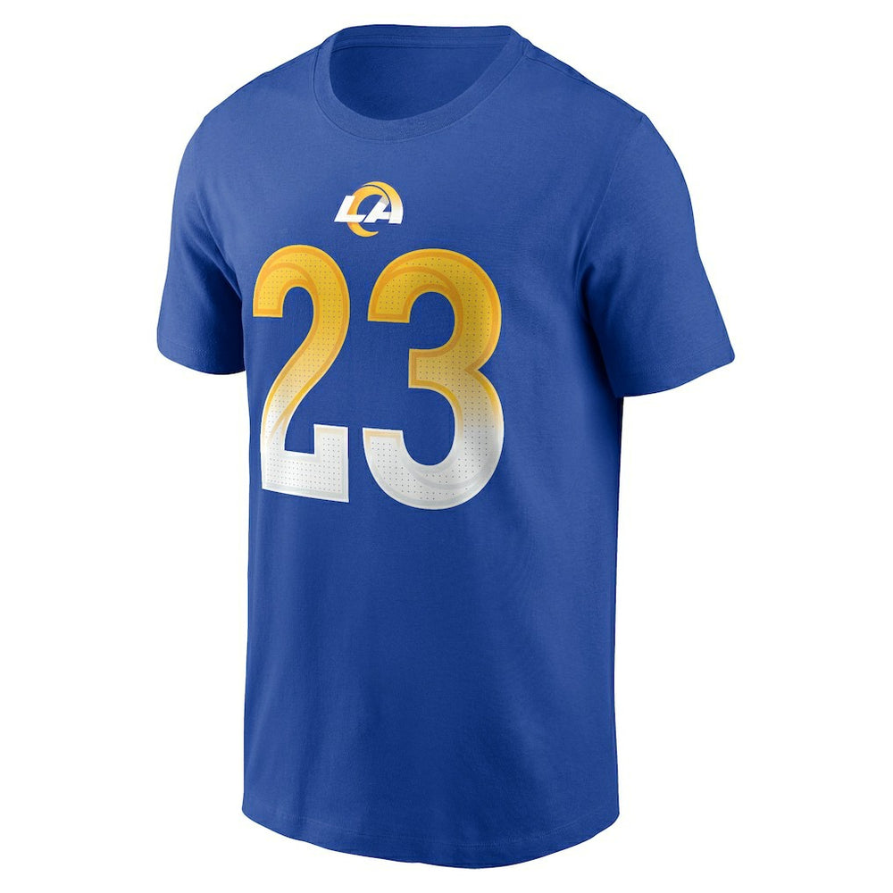 Kyren Williams Los Angeles Rams Player Name & Number T-Shirt - Royal T-shirts