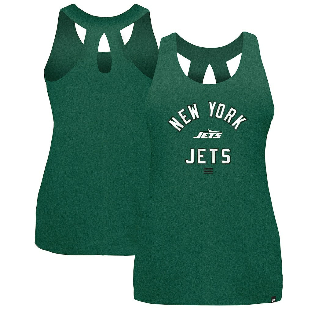 New York Jets New Era Women's 2024 NFL Training Camp Tank Top - Green Tops